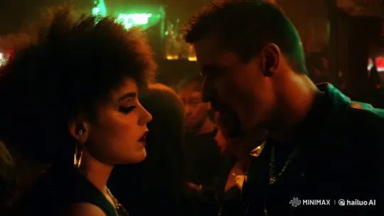 Rebellious Rockers Engage in Intense Bar Dialogue – AI Generated Video | Hailuo AI