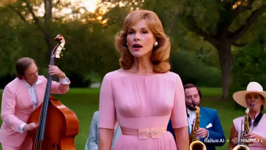 1970s Jazz Diva in Serene Park Setting – AI Generated Video | Hailuo AI