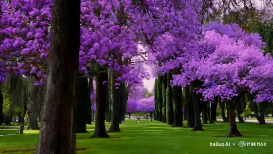 Park's Natural Beauty Meets Vintage Jazz Performance – AI Generated Video | Hailuo AI