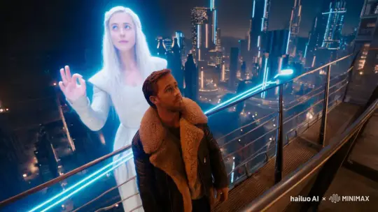 Blade Runner-Esque Future with Emilia Clarke's Hologram and Ryan Gosling – AI Generated Video | Hailuo AI