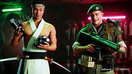 Post-Apocalyptic Bunker: Warrior and Soldier Celebrate Discovery – AI Generated Video | Hailuo AI