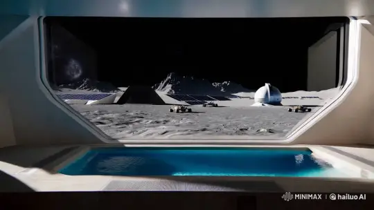 Futuristic Lunar Base Showcases Advanced Design and Exploration – AI Generated Video | Hailuo AI