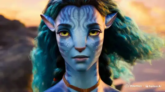 Na'vi Woman's Sorrow: A Study in Tragic Beauty – AI Generated Video | Hailuo AI
