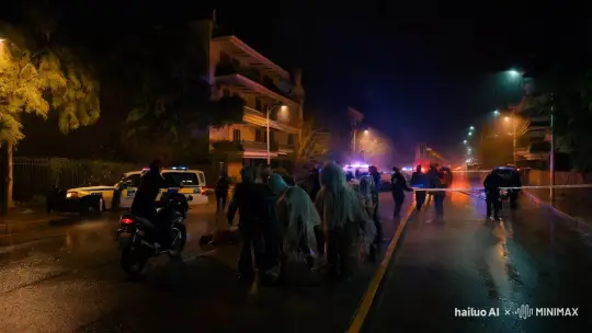 Halloween in Bogotá: Zombie Parade Meets Police Clash – AI Generated Video | Hailuo AI