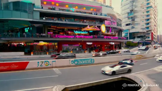 Modern Avenue Showcases Urban Design and Dynamic Lifestyle – AI Generated Video | Hailuo AI