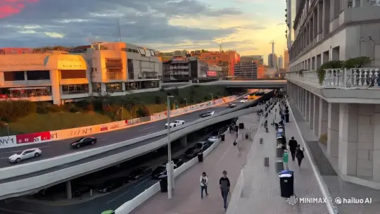 Urban Symphony: High Aesthetic Film of Modern Streetscape – AI Generated Video | Hailuo AI