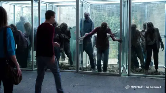 Glass Cage Zombie Zoo Encounter – AI Generated Video | Hailuo AI
