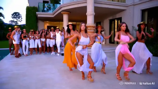 Luxurious Mansion Summer Party with Brazilian Funk Dance – AI Generated Video | Hailuo AI