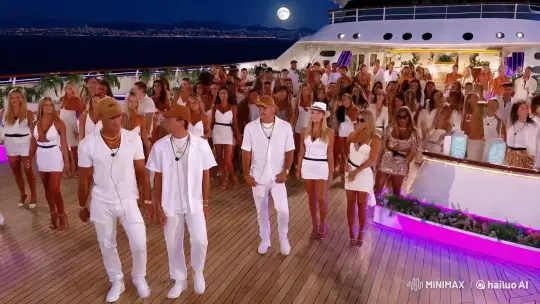 Luxurious Cruise Party: Elegant Gathering Under Moonlit Sky – AI Generated Video | Hailuo AI
