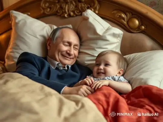 Elderly Person Joyfully Tickles Child in Bed – AI Generated Video | Hailuo AI