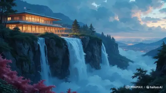 Futuristic Cityscape with Natural Beauty – AI Generated Video | Hailuo AI