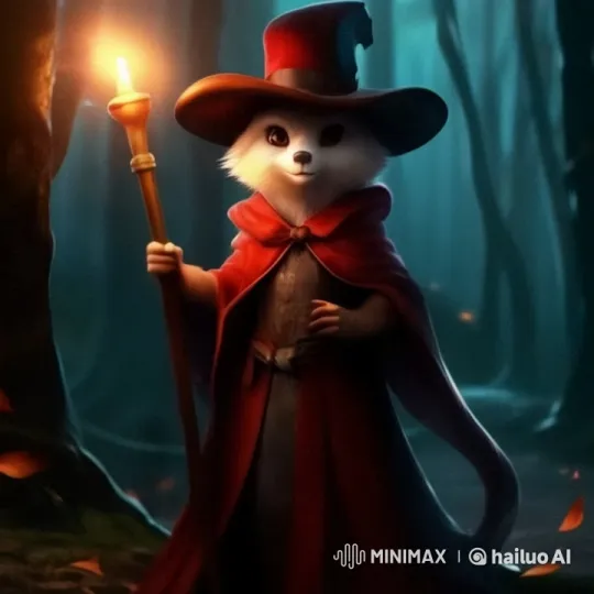 Mystical Forest: White-Furred Wizard Creature – AI Generated Video | Hailuo AI