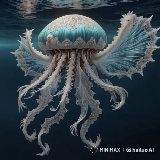 Mystical Dragon-Jellyfish Hybrid in 8K 3D Oceanic Flight – AI Generated Video | Hailuo AI