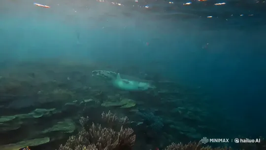 Underwater Exploration: Coral, Turtles, Fish, and Sharks – AI Generated Video | Hailuo AI