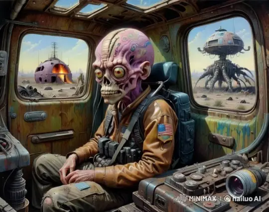 Alien Prospector Explores Post-Apocalyptic Earth – AI Generated Video | Hailuo AI