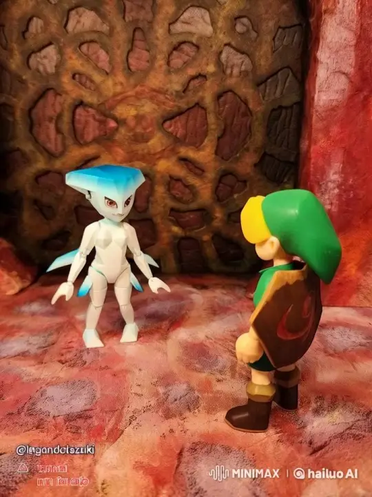 Mystical Cave Standoff: Robot vs. Warrior – AI Generated Video | Hailuo AI