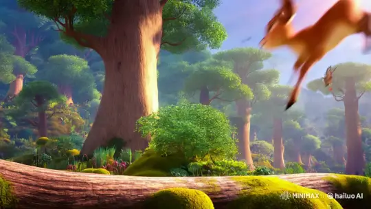 Darsu's Joyful Leap in a Pixar-Style Forest – AI Generated Video | Hailuo AI