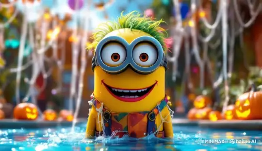 Minion Splashes Out of Water – AI Generated Video | Hailuo AI