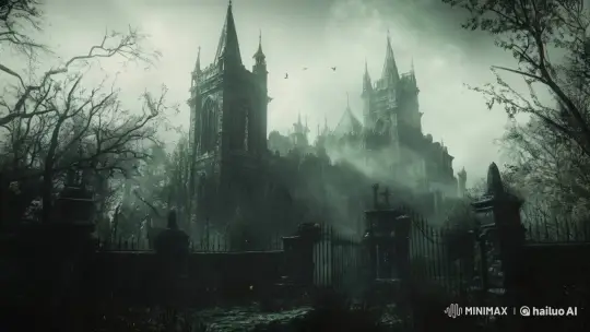 Gothic Churchyard: Foggy, Eerie, and Hauntingly Beautiful – AI Generated Video | Hailuo AI