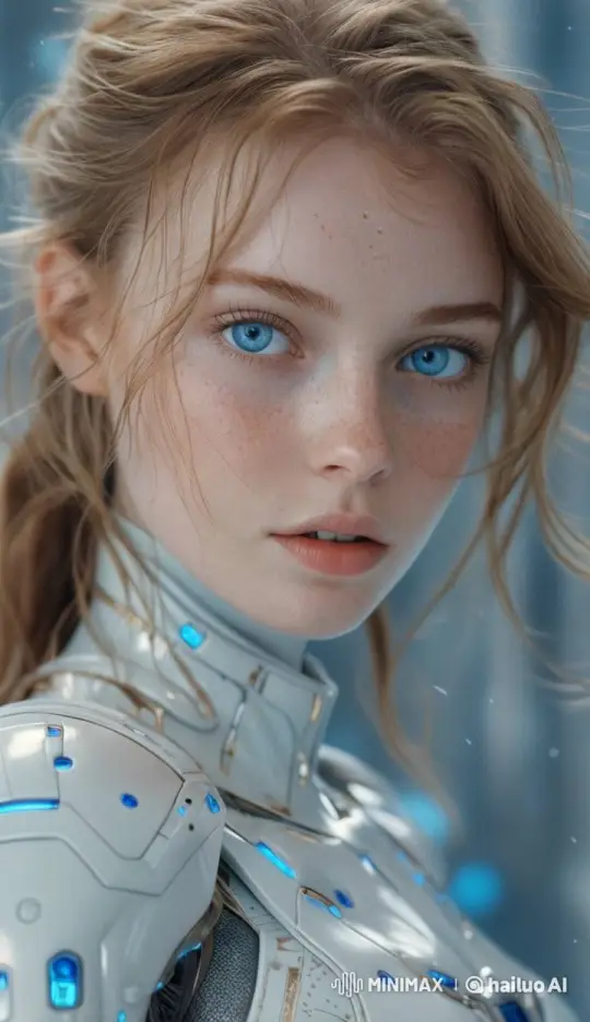 Futuristic Beauty in High-Tech Armor – AI Generated Video | Hailuo AI