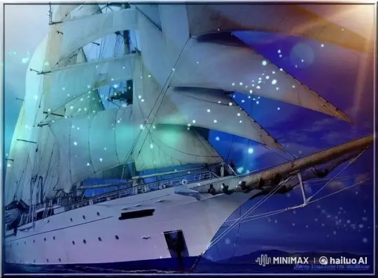 Magical Ship Takes Flight at Dawn with Ethereal Wings – AI Generated Video | Hailuo AI