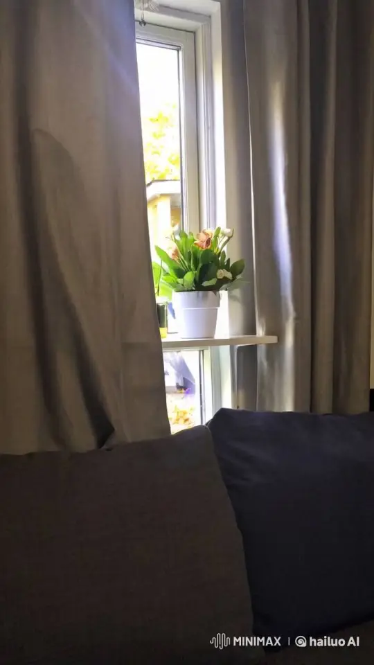 Flourishing Bouquet Grows to Fill Window – AI Generated Video | Hailuo AI