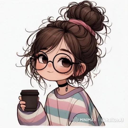Animated Girl Enjoying Morning Calm with Coffee – AI Generated Video | Hailuo AI