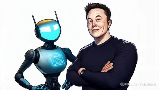 Animated Robot and Man in Dialogue on White Background – AI Generated Video | Hailuo AI