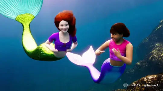 Mermaid Ballet: A Serene Underwater Dance – AI Generated Video | Hailuo AI