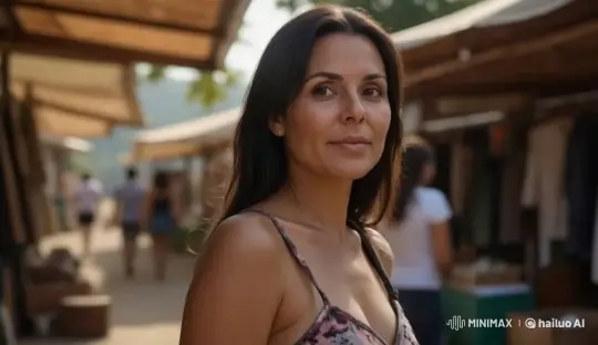 Serene Woman Searches Calmly with Her Eyes – AI Generated Video | Hailuo AI