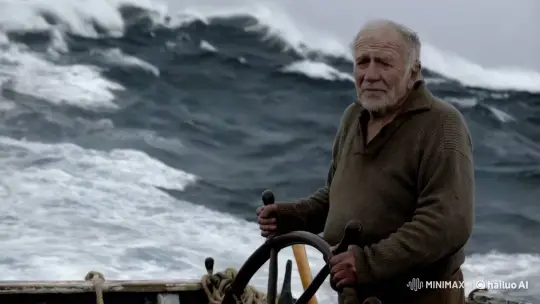 Resilient Fisherman Faces Storm's Fury – AI Generated Video | Hailuo AI