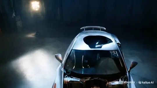Sleek Car to Robot: Aesthetic Transformation in HD – AI Generated Video | Hailuo AI