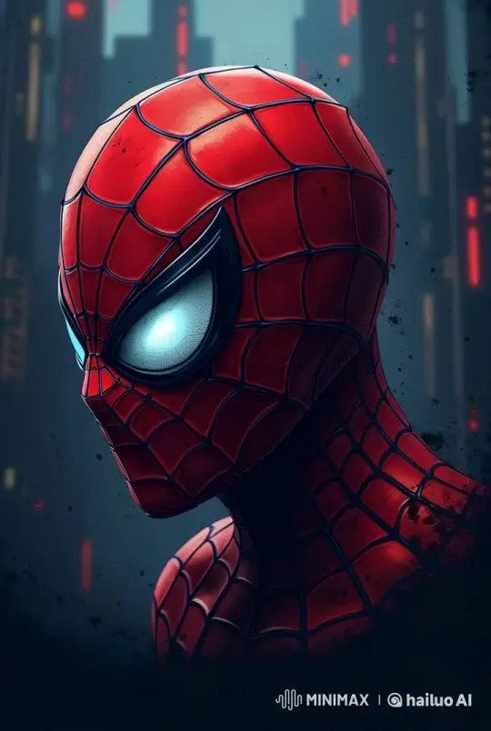 Spider-Man Enjoys the Rain in Animated Cityscape – AI Generated Video | Hailuo AI