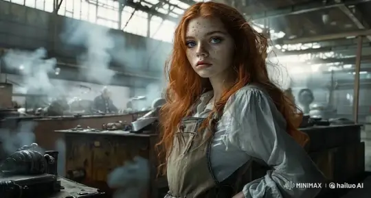 Steampunk Factory Worker Inspects Locomotive – AI Generated Video | Hailuo AI