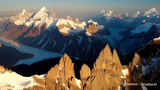 Aerial Tour of the Majestic Himalayan Mountains – AI Generated Video | Hailuo AI