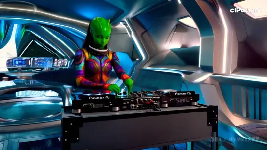 Futuristic Alien Girl Dancing in Sci-Fi Spaceship – AI Generated Video | Hailuo AI