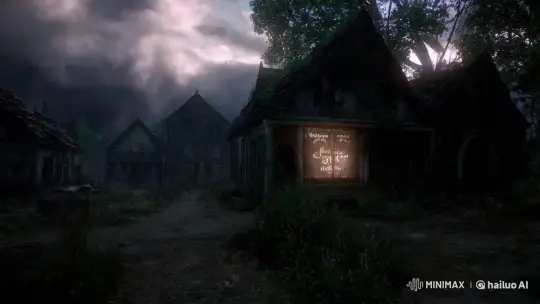 Mysterious Abandoned Village with Haunting Melody – AI Generated Video | Hailuo AI