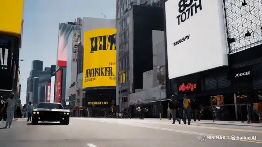 Hyper-Realistic 1970 Dodge Charger in Monochrome Cinematic Masterpiece – AI Generated Video | Hailuo AI