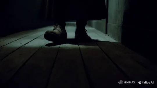 Eerie Footsteps: Dark-Horror Corridor Walk – AI Generated Video | Hailuo AI