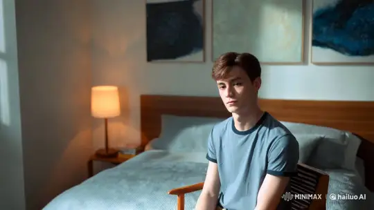 College Man Morphs into Elegant Woman in Artistic Film Clip – AI Generated Video | Hailuo AI
