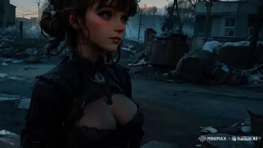 Steampunk Girl Navigates Post-Apocalyptic Ruins – AI Generated Video | Hailuo AI