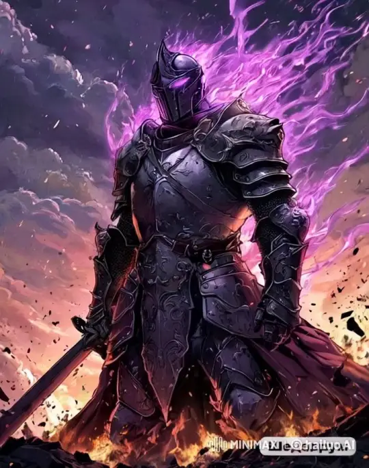 Dark Knight in Fiery Supernatural Standoff – AI Generated Video | Hailuo AI