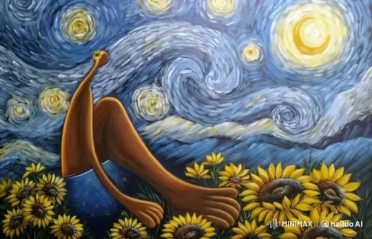Sunflower Handover with Flowing Sky Background – AI Generated Video | Hailuo AI