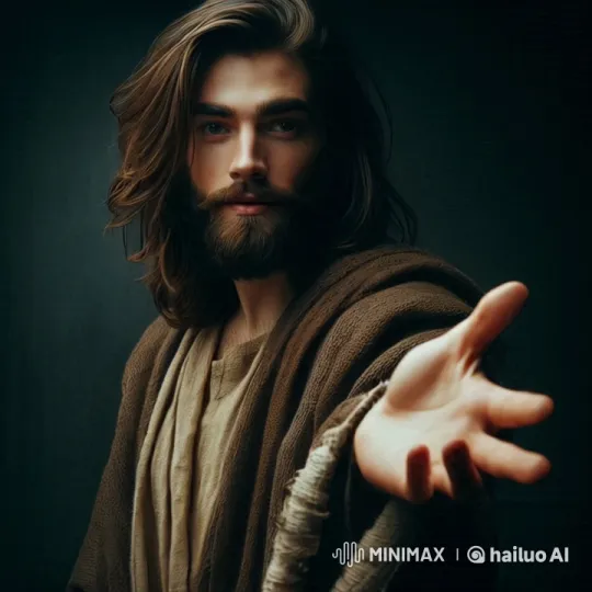 Jesus Reaches Out to a Puzzled Man – AI Generated Video | Hailuo AI