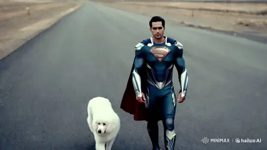Futuristic Superman Strides in Aesthetic Tech Suit – AI Generated Video | Hailuo AI