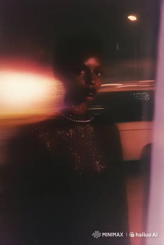 Ethereal Woman Amidst Dynamic City Lights – AI Generated Video | Hailuo AI