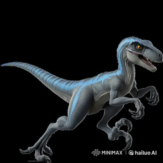 Agile Velociraptor Running Through Dense Forest – AI Generated Video | Hailuo AI
