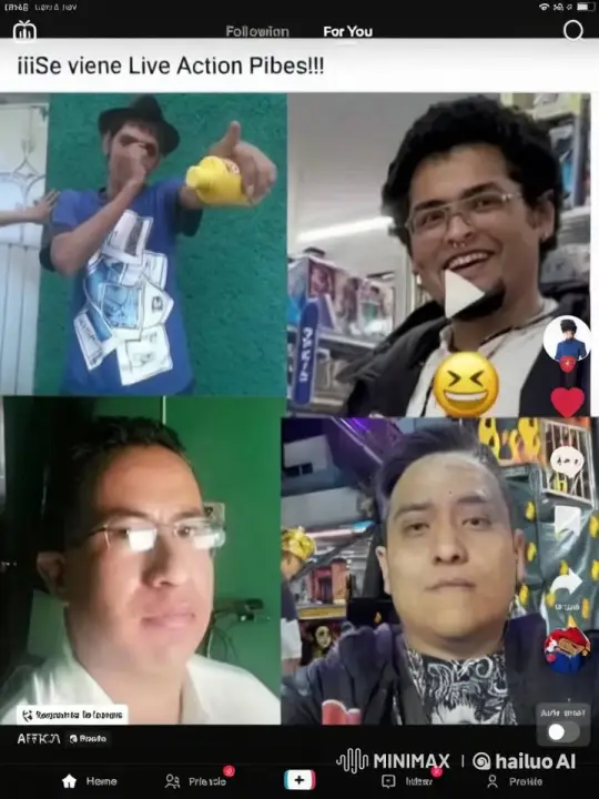 Wild Chaos as Four Individuals Throw Objects – AI Generated Video | Hailuo AI