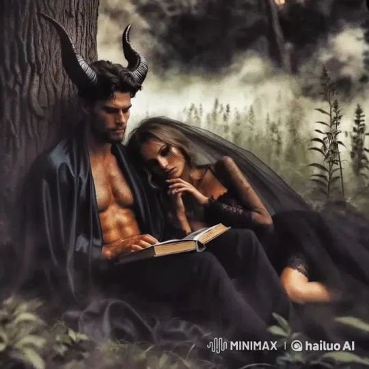 Ultra-Realistic Horror Scene with Ethereal Woman and Horned Man – AI Generated Video | Hailuo AI