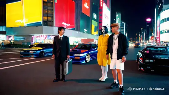 Midnight Modernity: Urban Elegance in Japan's Cityscape – AI Generated Video | Hailuo AI